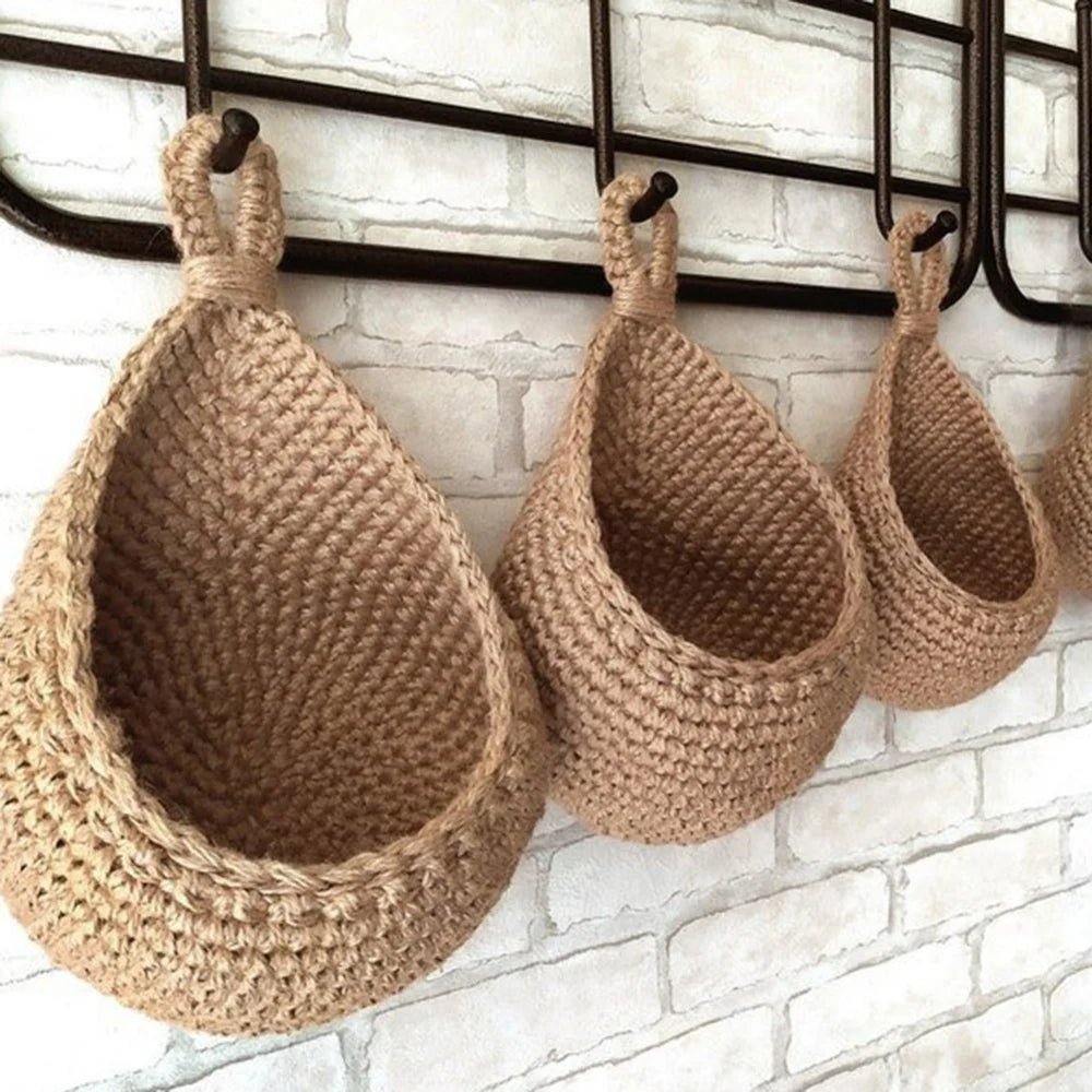 Panier-de-rangement-suspndu-3 paniers vides accroches
