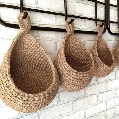 Panier-de-rangement-suspndu-3 paniers vides accroches